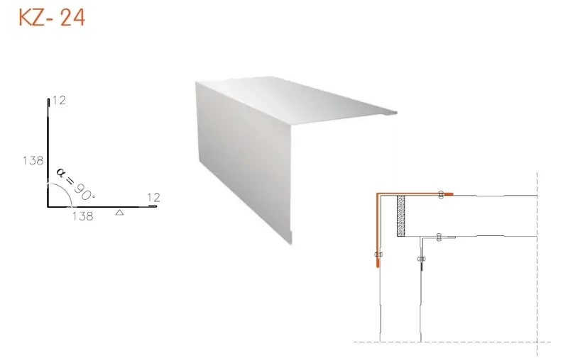 Außen Eckprofil KZ-24